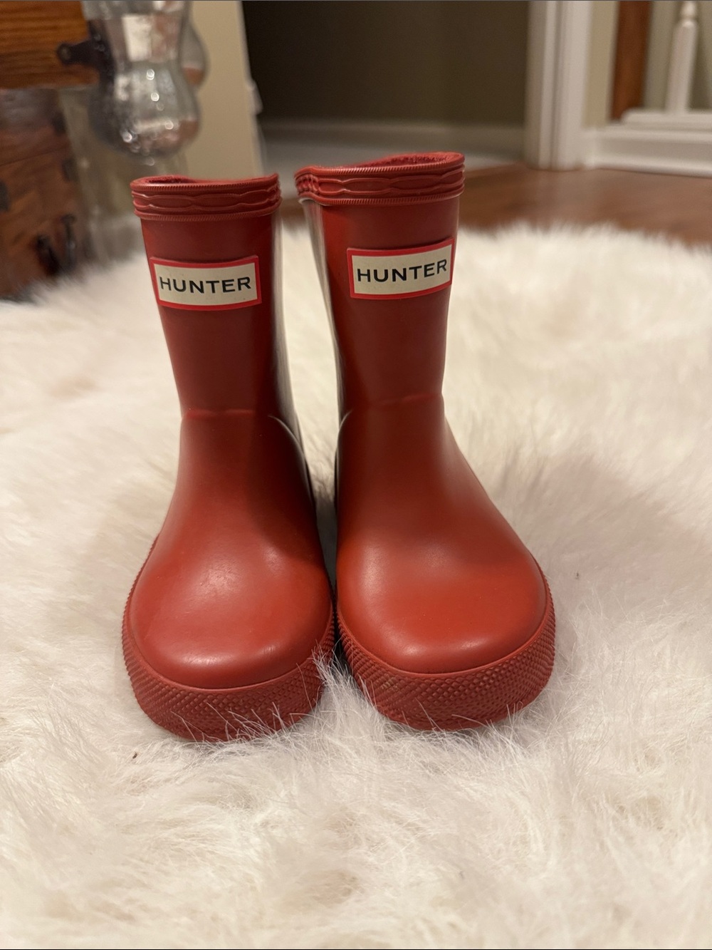 Hunter Kids First Red Rain Boots Size UK5/US 7G/6B pre-owned